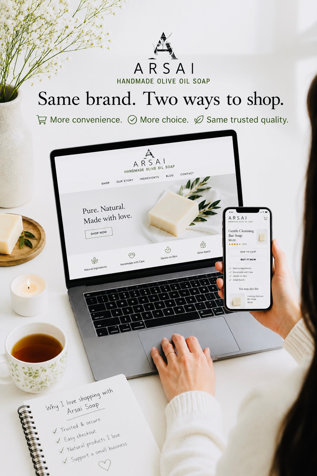 Why ArsaiSoap.com & ArsaiSoap.MyShopify.com?