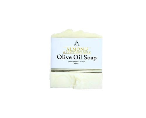 Almond & Coconut Milk - Pure Olive Oil Soap Bar - Handmade - All-Natural - Moisturizing & Soothing - 4 oz - For All Skin Types - Unisex