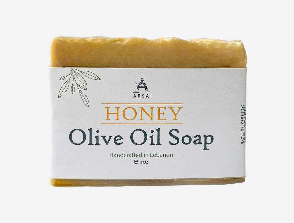Honey - Pure Olive Oil Soap Bar - Handcrafted - All-Natural - Moisturizing & Soothing - 4oz - For All Skin Types - Unisex