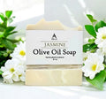 Jasmine - Pure Olive Oil Soap Bar - Handcrafted - All-Natural - Moisturizing & Soothing - 4oz - For All Skin Types - Unisex