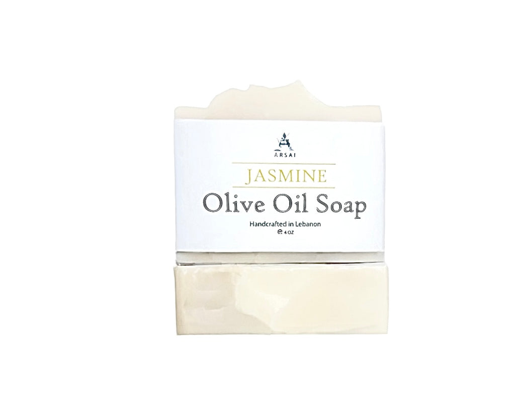 Jasmine - Pure Olive Oil Soap Bar - Handcrafted - All-Natural - Moisturizing & Soothing - 4oz - For All Skin Types - Unisex