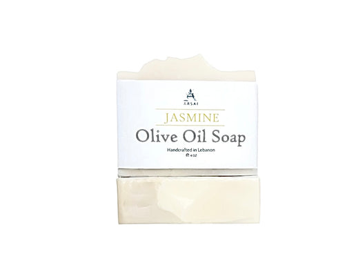 Jasmine - Pure Olive Oil Soap Bar - Handcrafted - All-Natural - Moisturizing & Soothing - 4oz - For All Skin Types - Unisex