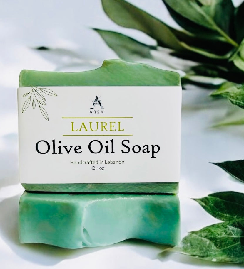 Laurel - Pure Olive Oil Soap Bar - Handcrafted - All-Natural - Moisturizing & Soothing - 4oz - For All Skin Types - Unisex
