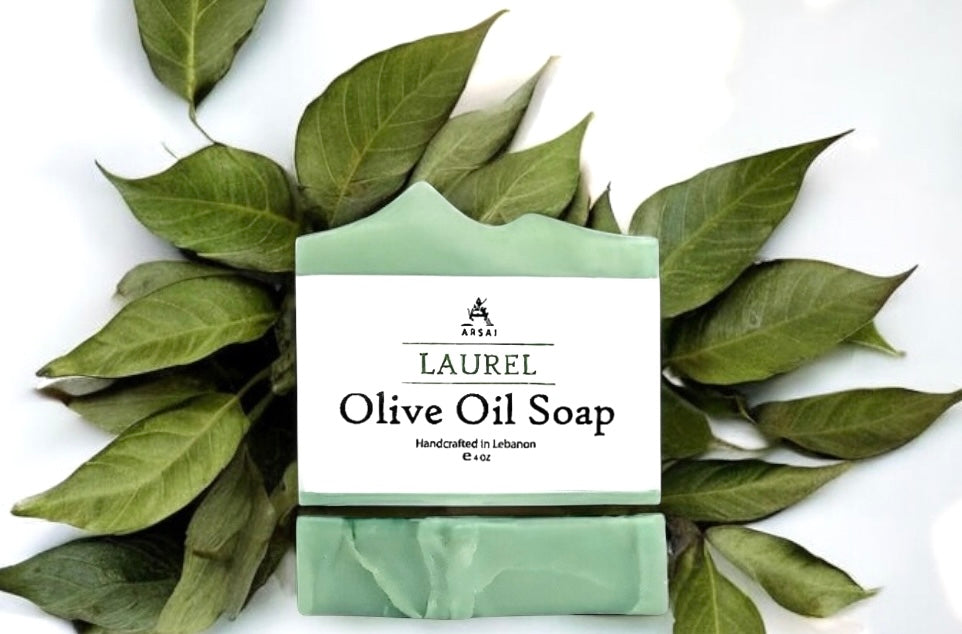 Laurel - Pure Olive Oil Soap Bar - Handcrafted - All-Natural - Moisturizing & Soothing - 4oz - For All Skin Types - Unisex