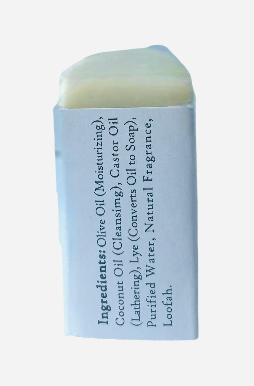 Handmade Vanilla with Loofah Olive Oil Soap Bar.