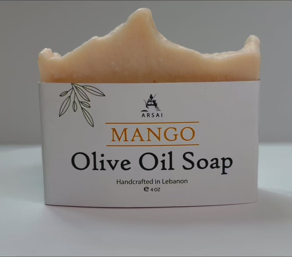 Handmade Mango Olive Oil Soap Bar.