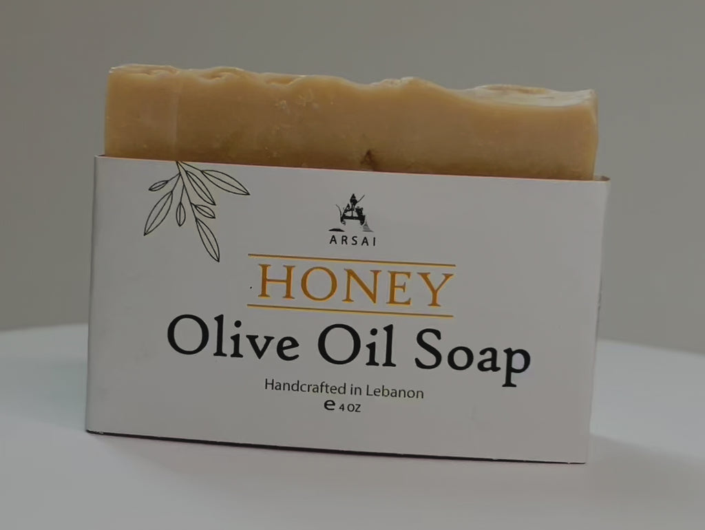 Handmade Honey Olive Oil Soap Bar.