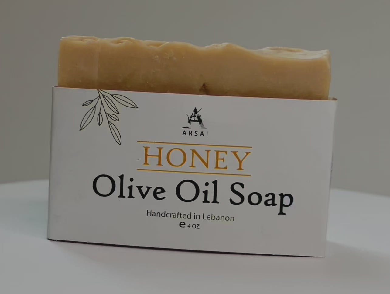 Handmade Honey Olive Oil Soap Bar.