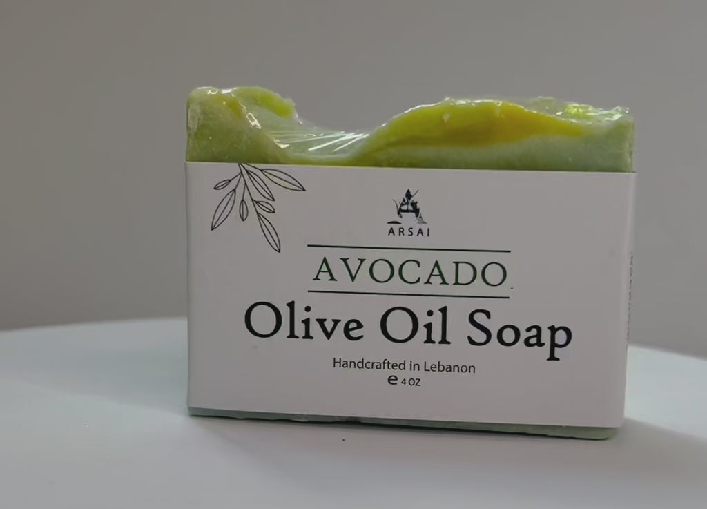 Handmade Avocado Olive Oil Soap Bar.