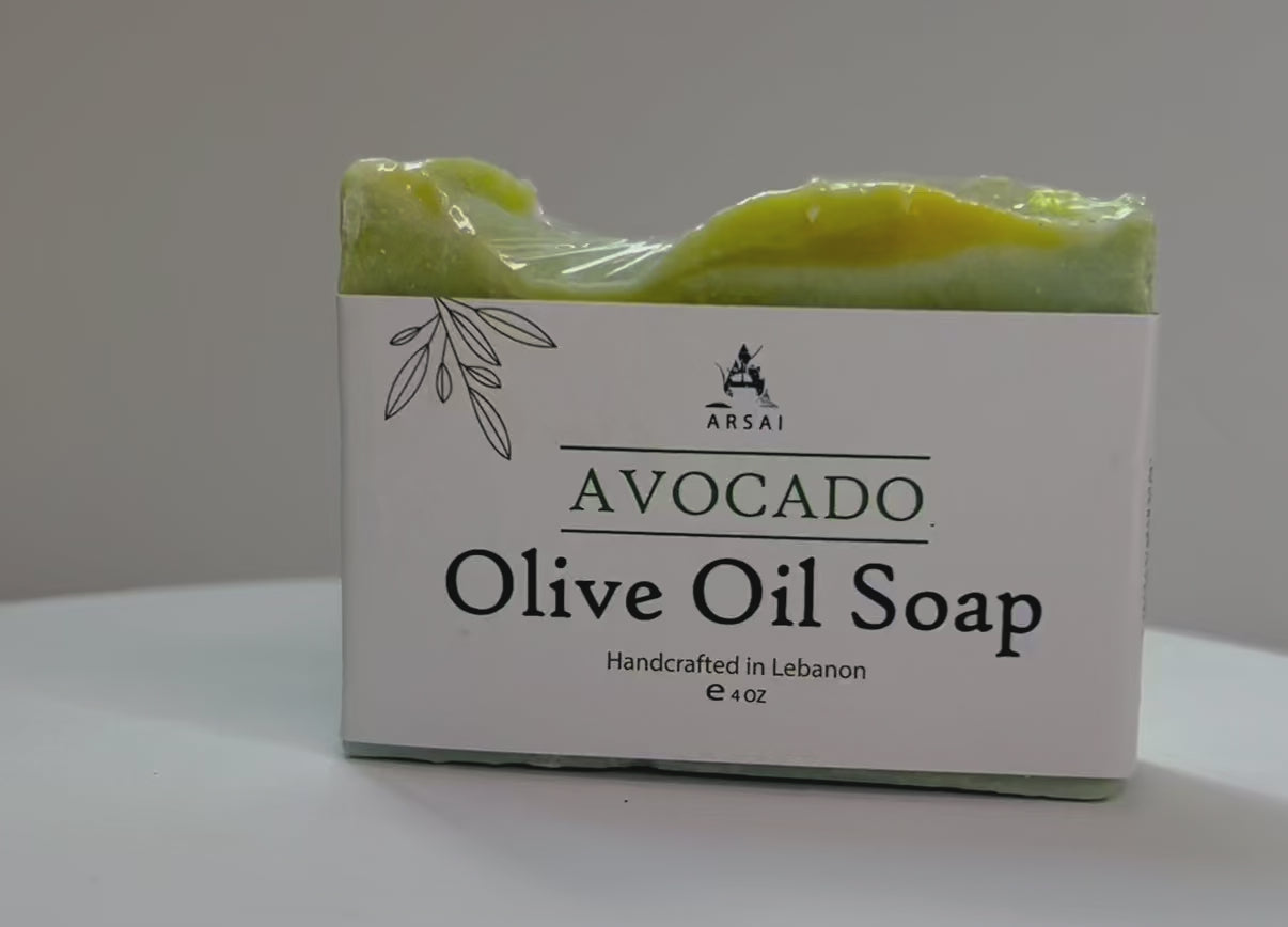 Handmade Avocado Olive Oil Soap Bar.