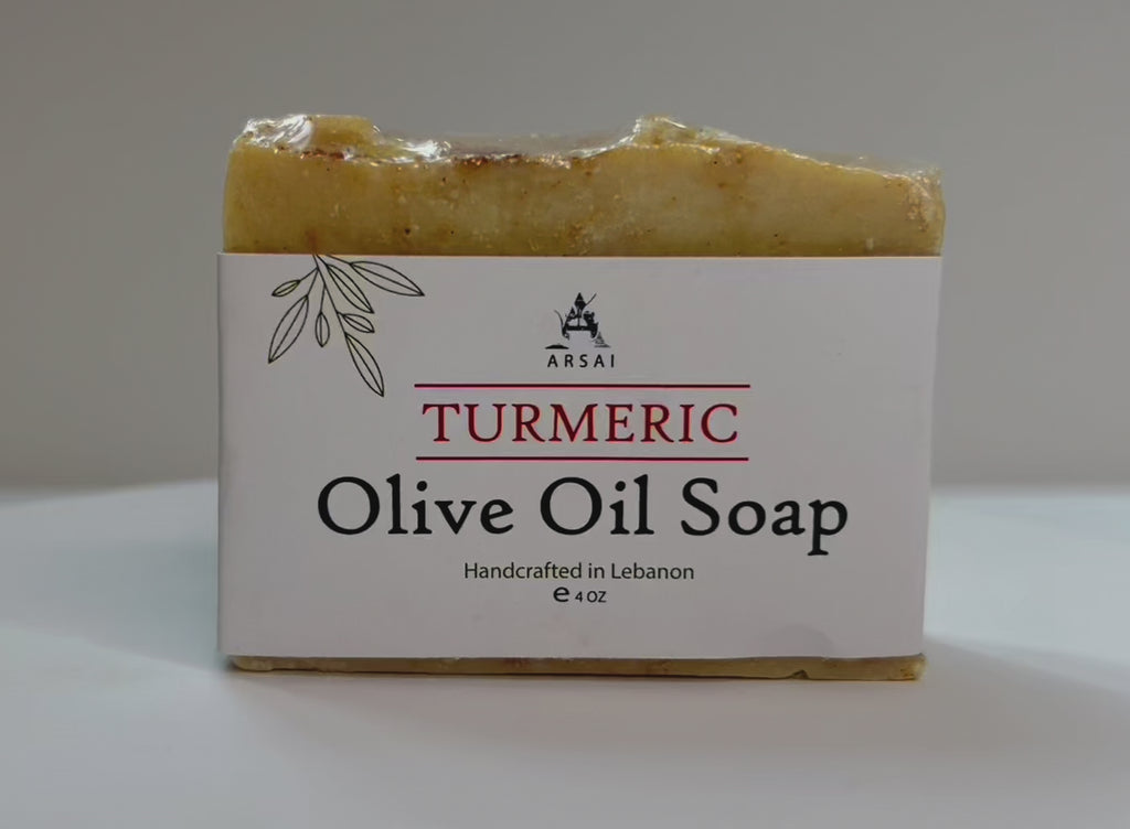 Handmade Turmeric Olive Oil Soap Bar.