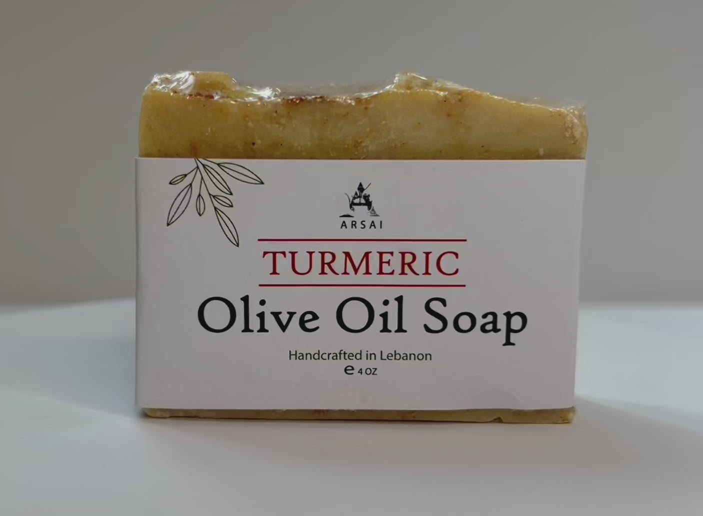 Handmade Turmeric Olive Oil Soap Bar.