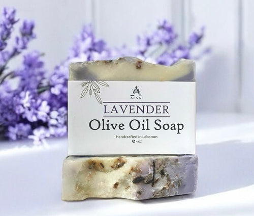 Pure Olive Oil Soap Bar - Handcrafted - Organic - Lavender - Moisturizing & Soothing - 4oz - For All Skin Types - Unisex - Arsai Soap - Handmade Olive Oil SoapPure Olive Oil Soap Bar - Handcrafted - Organic - Lavender - Moisturizing & Soothing - 4oz - For All Skin Types - UnisexBar SoapLVNArsai Soap5285012761810