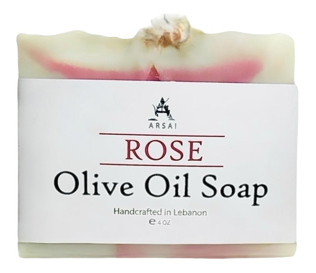 Pure Olive Oil Soap Bar - Handcrafted - Organic - Rose - Moisturizing & Soothing - 4oz - For All Skin Types - Unisex - Arsai Soap - Handmade Olive Oil SoapPure Olive Oil Soap Bar - Handcrafted - Organic - Rose - Moisturizing & Soothing - 4oz - For All Skin Types - UnisexBar SoapRSArsai Soap5285012761827