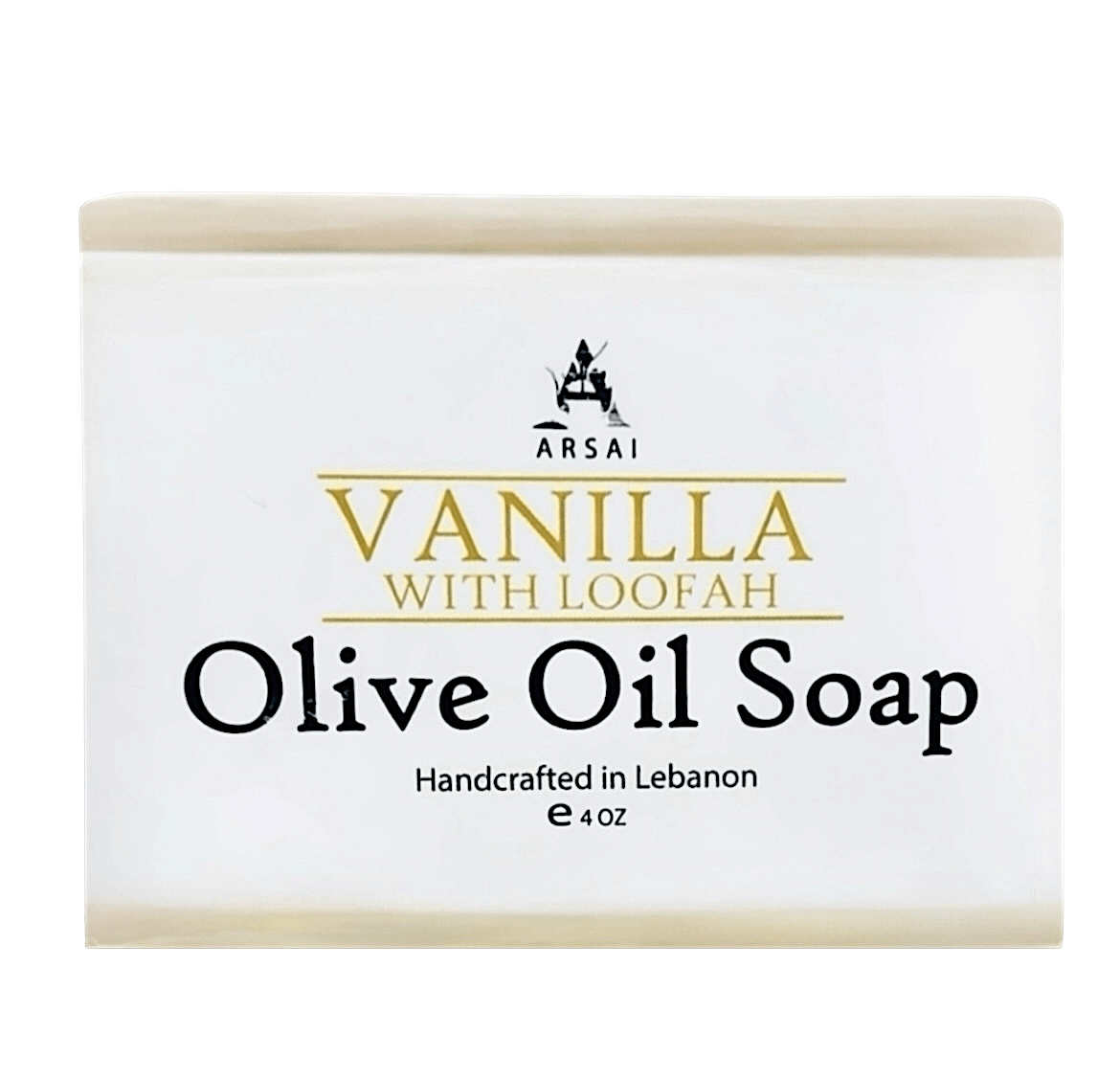 Pure Olive Oil Soap Bar - Handcrafted - Organic - Vanilla - with Loofah - Moisturizing & Soothing - 4oz - For All Skin Types - Unisex - Arsai Soap - Handmade Olive Oil SoapPure Olive Oil Soap Bar - Handcrafted - Organic - Vanilla - with Loofah - Moisturizing & Soothing - 4oz - For All Skin Types - UnisexBar SoapVNL - WTH - LFHArsai Soap5285012761544